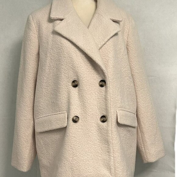 Vero Moda Jackets & Blazers - NWT Vero Moda Sally Oversize Teddy Double Breasted Jacket-Cream Color-Large